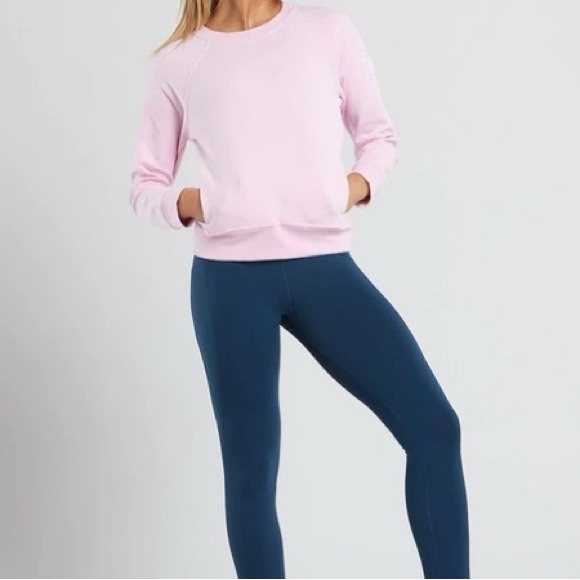 Gym + Coffee Tops - Gym+Coffee Pink Crewneck Sweatshirt Sz S
